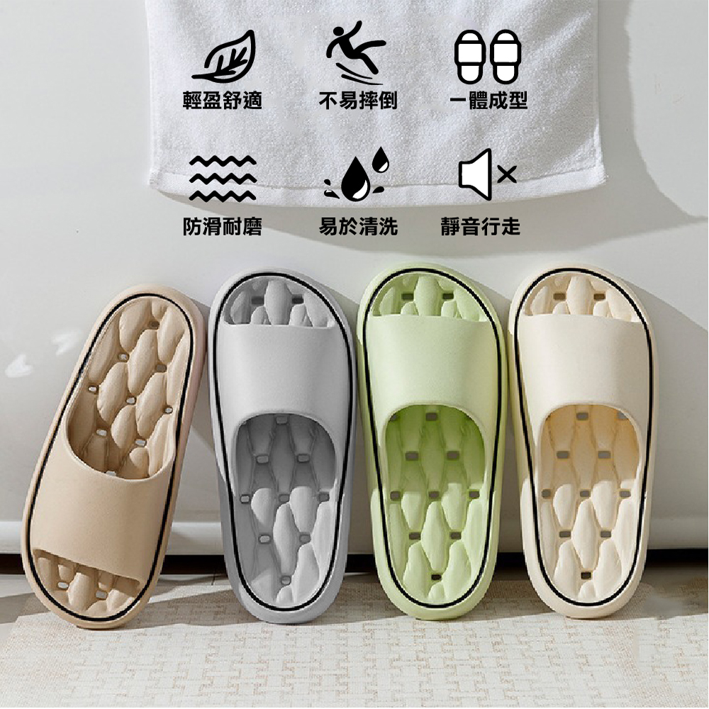 【JAR嚴選】鏤空浴室防滑踩屎感拖鞋