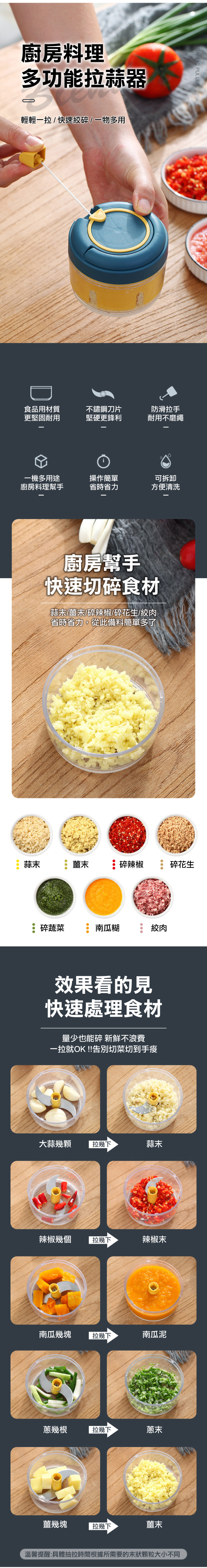 【ANDYMAY2】迷你多功能拉蒜器(LM-D400)