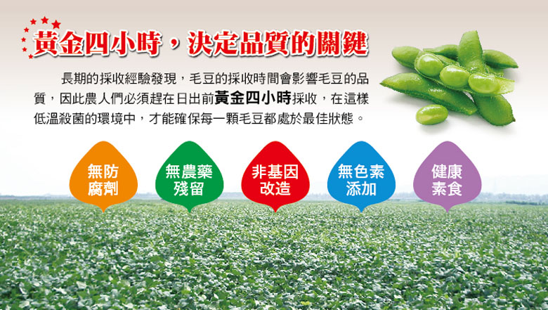 (即期品)【富琳嚴選】外銷日等級 薄鹽毛豆200g