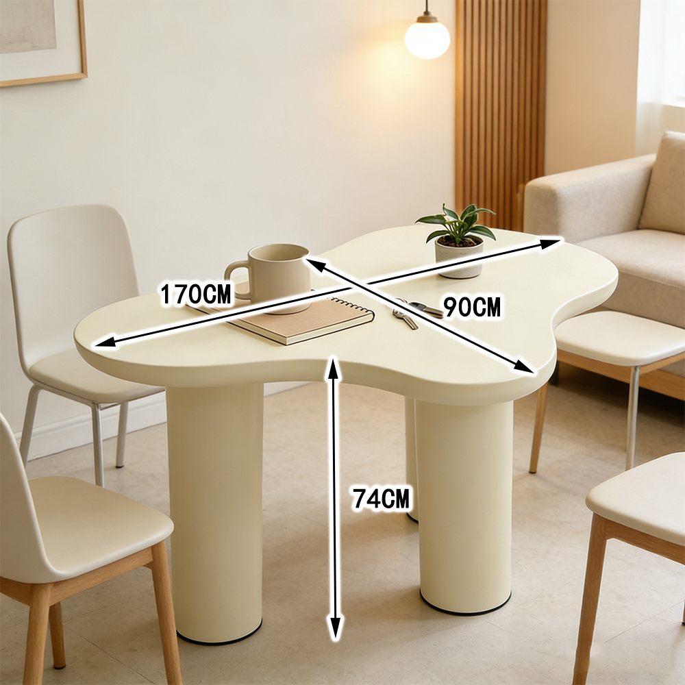 【E家工廠】北歐網紅月牙茶几 月牙茶幾 奶油風茶几 客廳茶幾 438