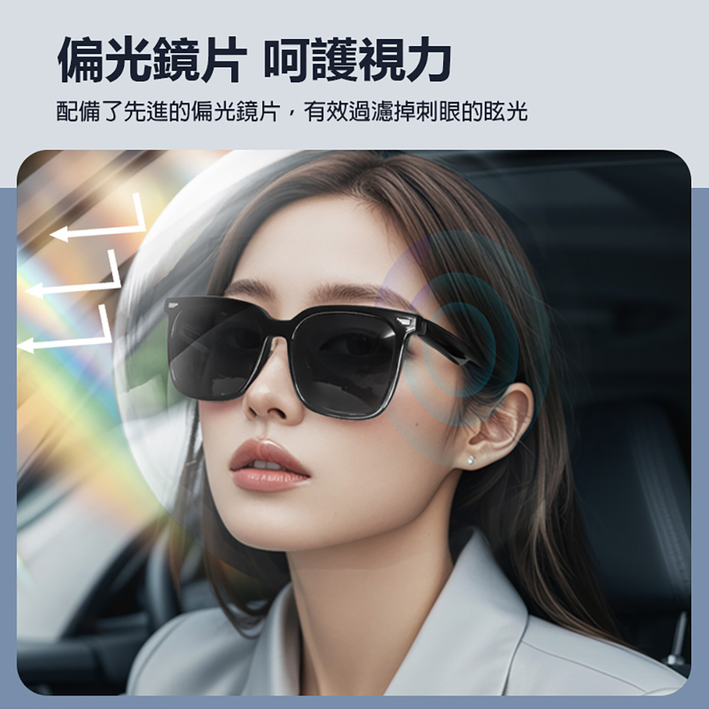 IS-S01 AI版 智能變色藍芽眼鏡(全系列雙基板+TWS立體音雙聲道 骨傳導技術寶利徠鏡片)