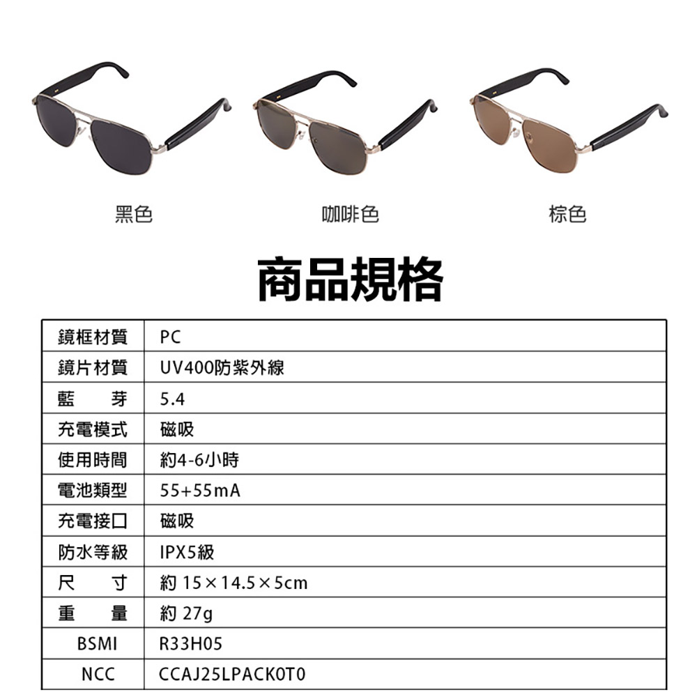 IS-S02 智能變色藍芽眼鏡(全系列雙基板+TWS立體音雙聲道 骨傳導技術 寶利徠鏡片)