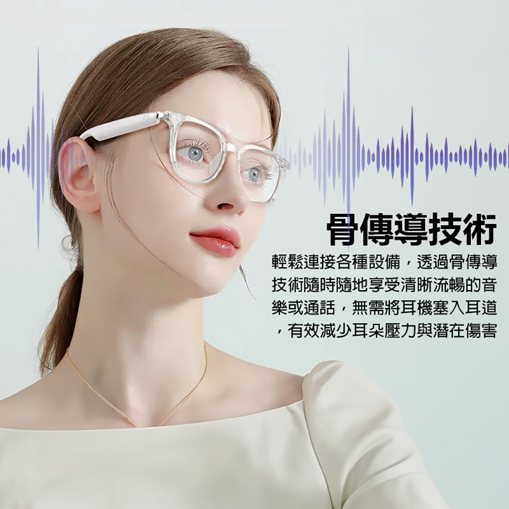 IS-S07 智能變色藍芽眼鏡(通過SGS認證全系列雙基板+TWS立體音雙聲道 骨傳導技術寶利徠鏡片)