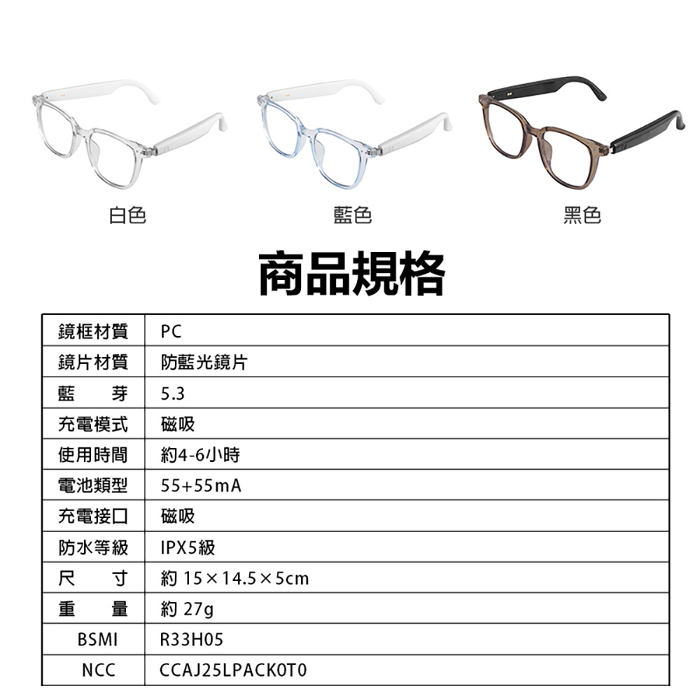 IS-S07 智能變色藍芽眼鏡(通過SGS認證全系列雙基板+TWS立體音雙聲道 骨傳導技術寶利徠鏡片)