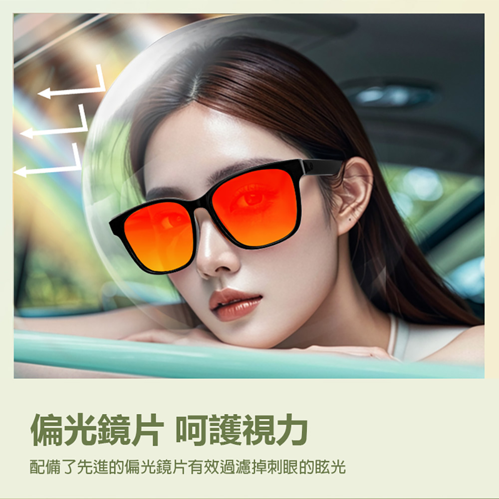IS-S08 智能變色藍芽眼鏡(全系列雙基板+TWS立體音雙聲道 骨傳導技術 寶利徠鏡片)