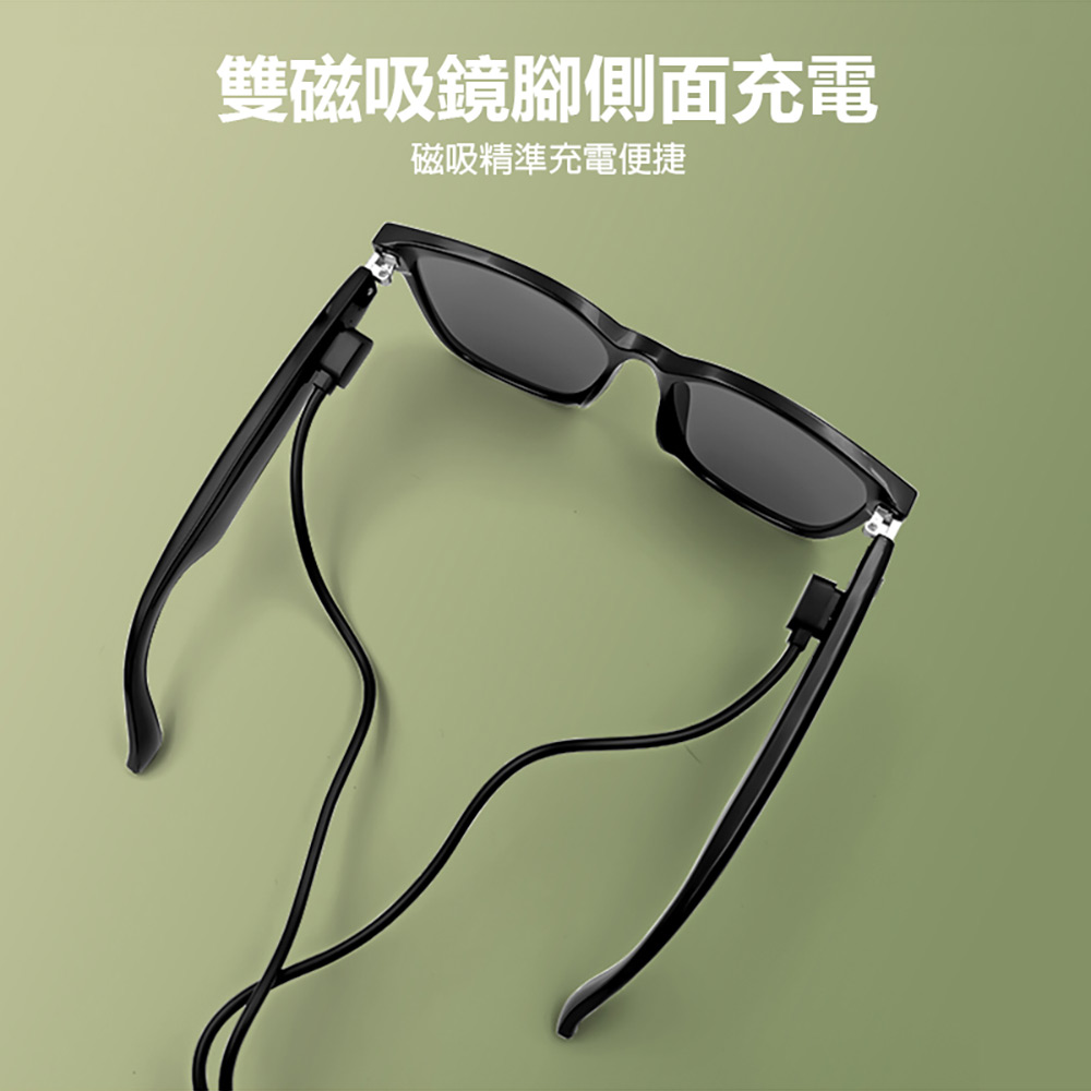 IS-S08 AI版 智能變色藍芽眼鏡(全系列雙基板+TWS立體音雙聲道 骨傳導技術寶利徠鏡片)