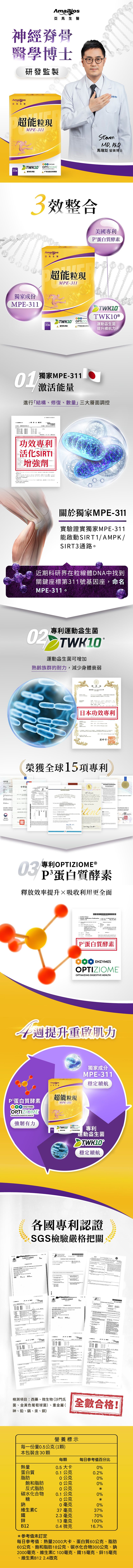 【亞馬生醫】MPE-311超能粒現(30粒/盒)