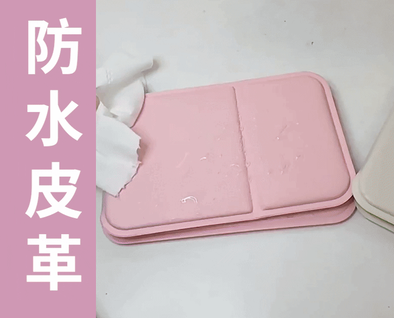 高清加厚皮革折疊化妝鏡