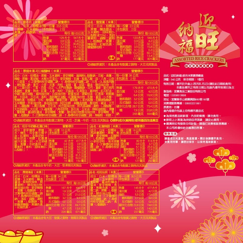 【旺旺】迎旺納福 駿馬旺業禮盒 綜合米果糖果禮盒（新年限定禮盒）