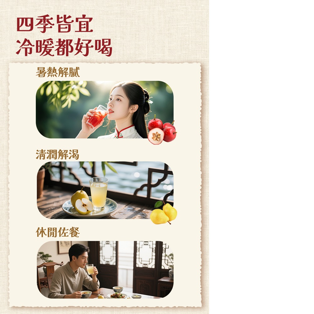 【元氣森林】慢熬風味飲品-枇杷雪梨/烏梅山楂 
