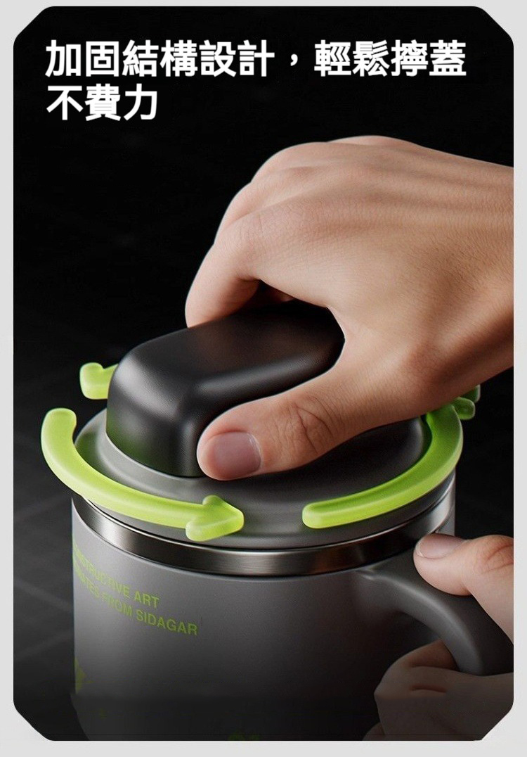 彈蓋不鏽鋼車載保溫杯 1000ml 吸管 手把 車用