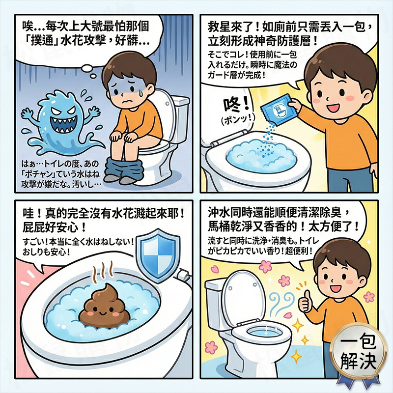 馬桶清潔顆粒 廁所芳香劑 防濺水顆粒 除臭 馬桶清潔劑 殺菌 自動分解 防濺水神器 防濺水神器 消臭 廁所清潔劑