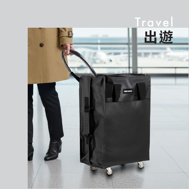 【ANDYMAY2】丹邁多輪防水收納包-45L皮革登機包(OH-Q332)