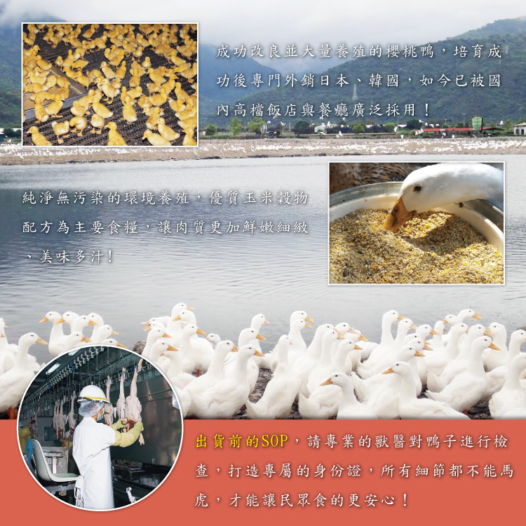 【勝崎生鮮】去骨櫻桃鴨腿(200~250g/1片)-鮮嫩細緻,厚實多汁!