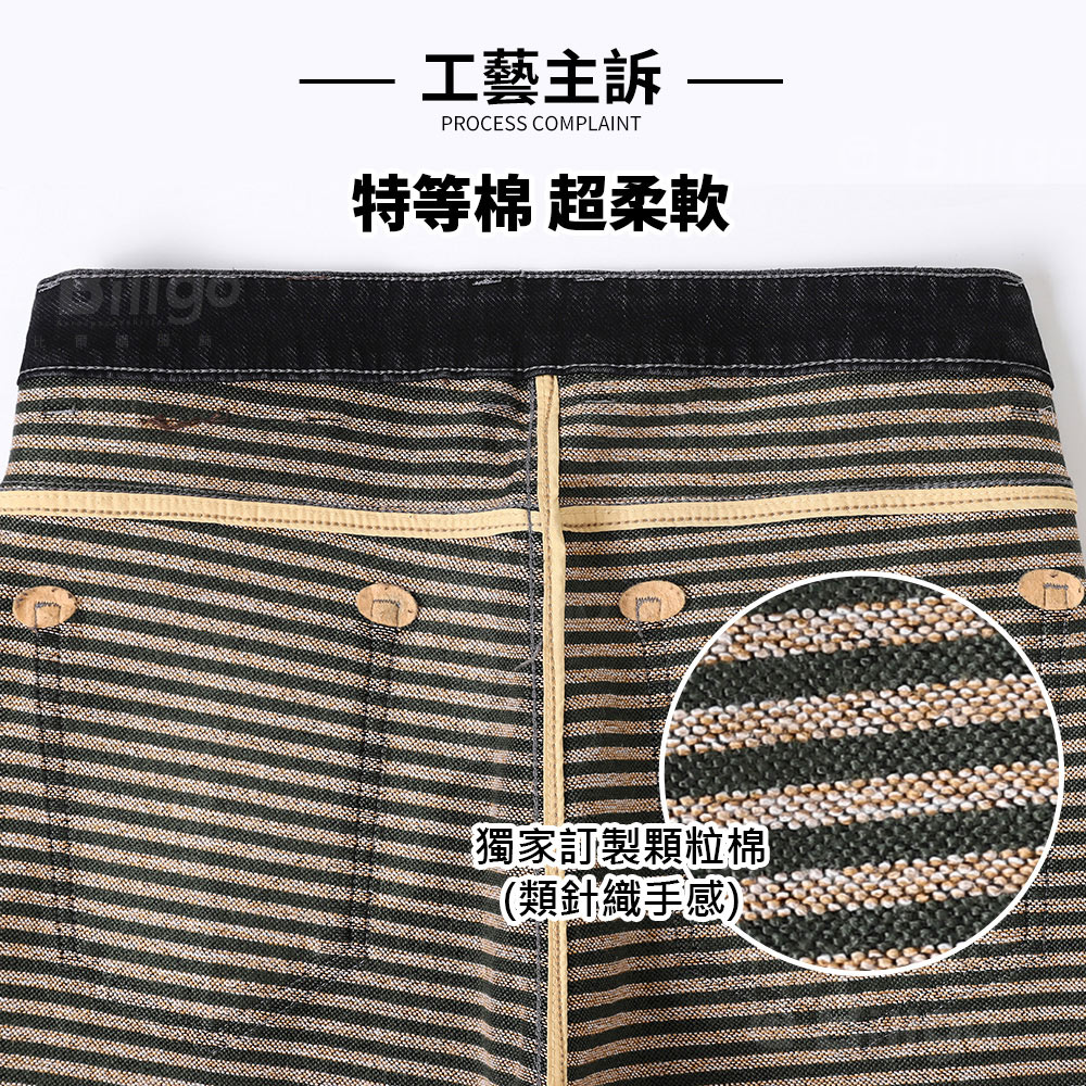 厚磅針織棉牛仔褲-3色 