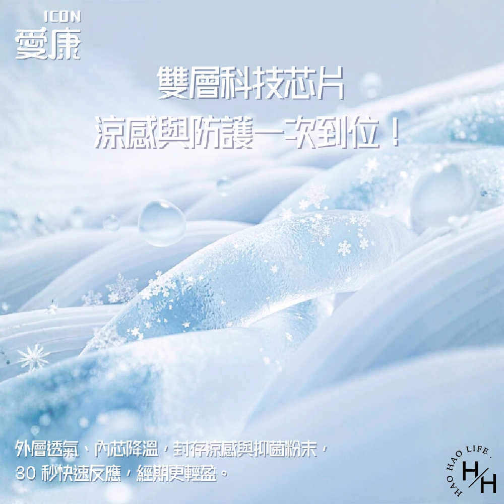 【愛康】透芯涼感棉半箱購 任選 (日用/夜用/夜用加長/量少/超長/護墊)