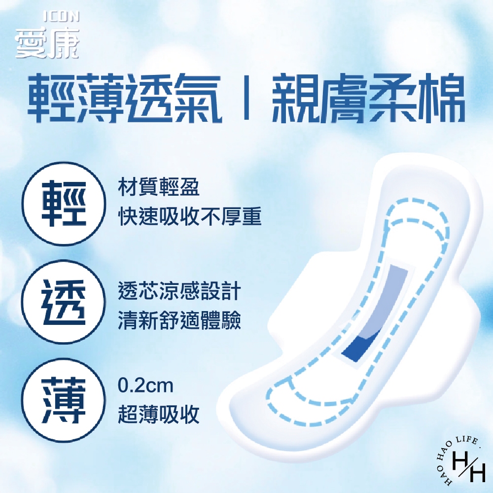 【愛康】透芯涼感棉半箱購 任選 (日用/夜用/夜用加長/量少/超長/護墊)