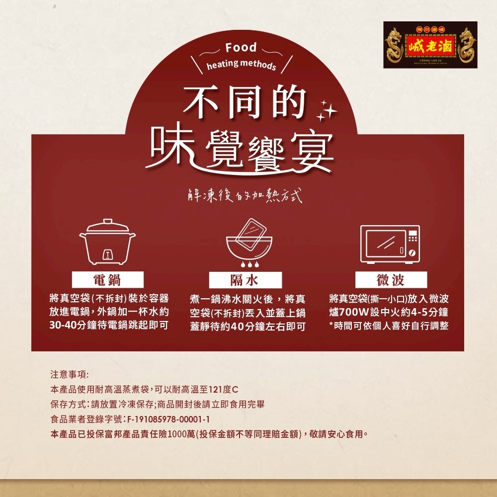 【峸老滷】滷豬腳500g + 手工麵線200g