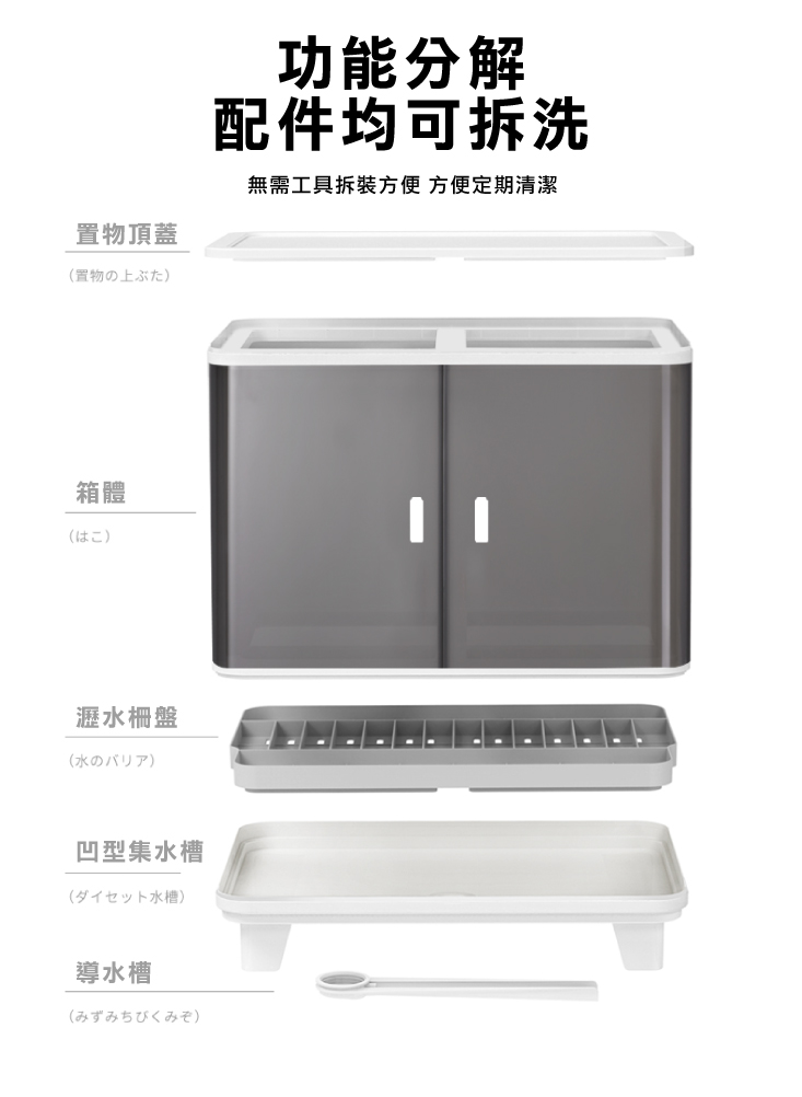 【ANDYMAY2】雙層碗盤瀝水收納櫃(AM-Q312)