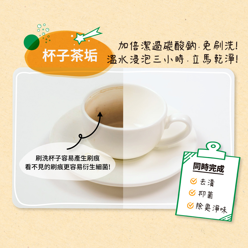 加倍潔 小蘇打去污粉1kg.過碳酸鈉去污粉600g 