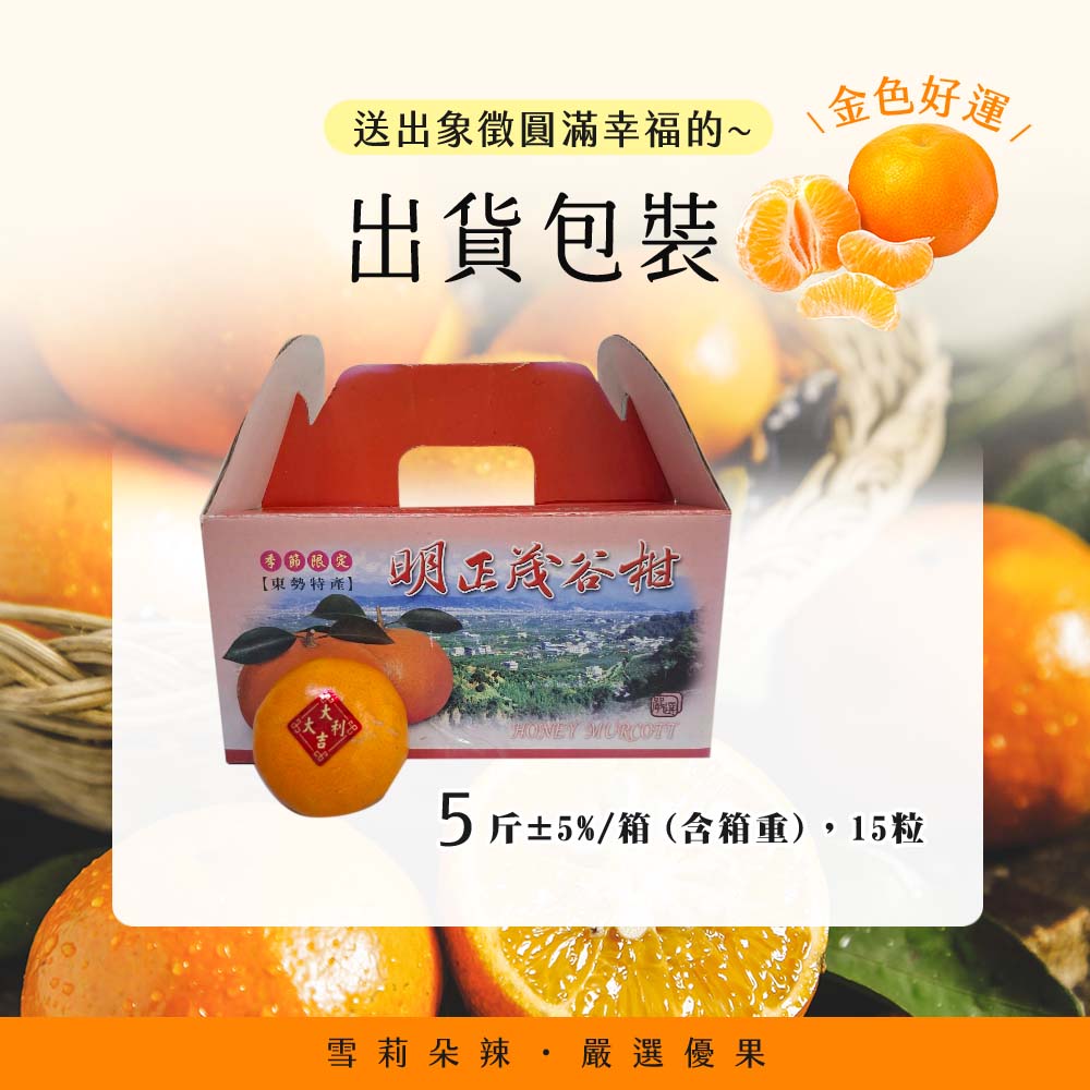 【果子禮】東勢25A-明正茂谷柑 5斤/箱（約15入）