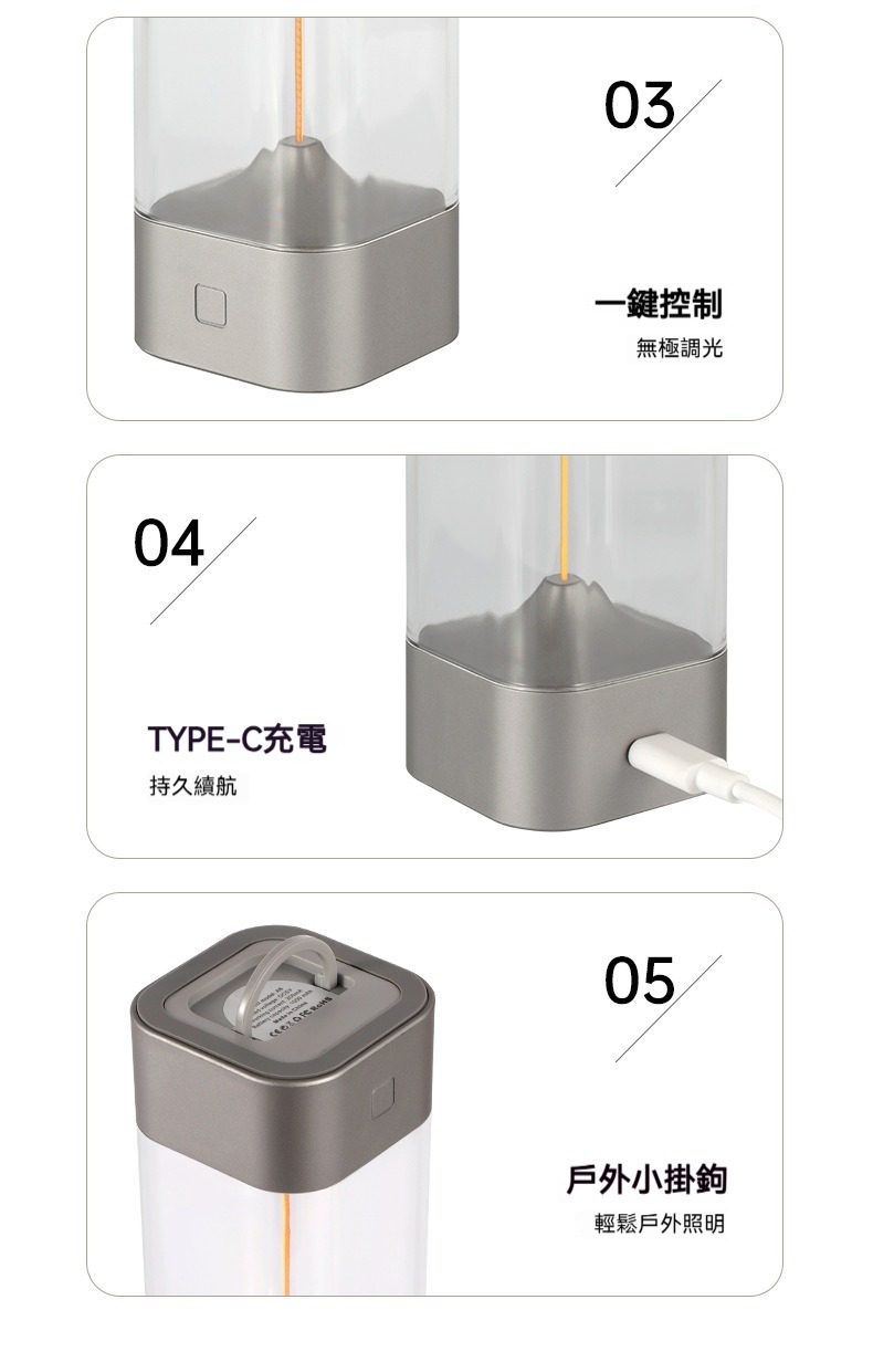 磁吸便攜量子小夜燈 檯燈 露營 宿舍 臥室