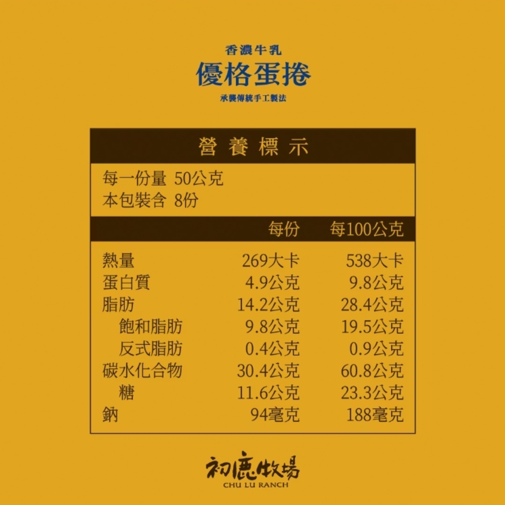 【初鹿牧場】優格蛋捲(5支*4包)/盒