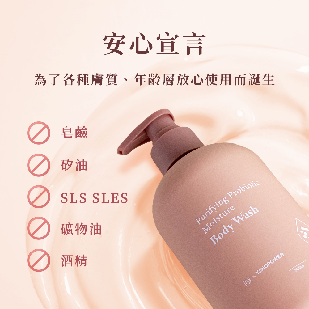 【悠活原力 X PSK】聯名合作｜益菌雙星組｜益菌B5修護舒緩身體乳＋淨膚益菌保濕沐浴乳