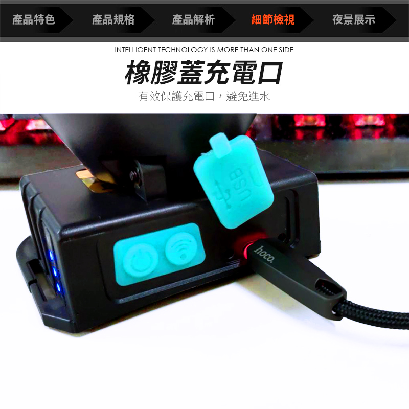 探照投射 白光投射頭燈 2檔模式 感應模式 75°旋轉 附贈頭帶 多功能使用 頭燈 照明 燈具 探照