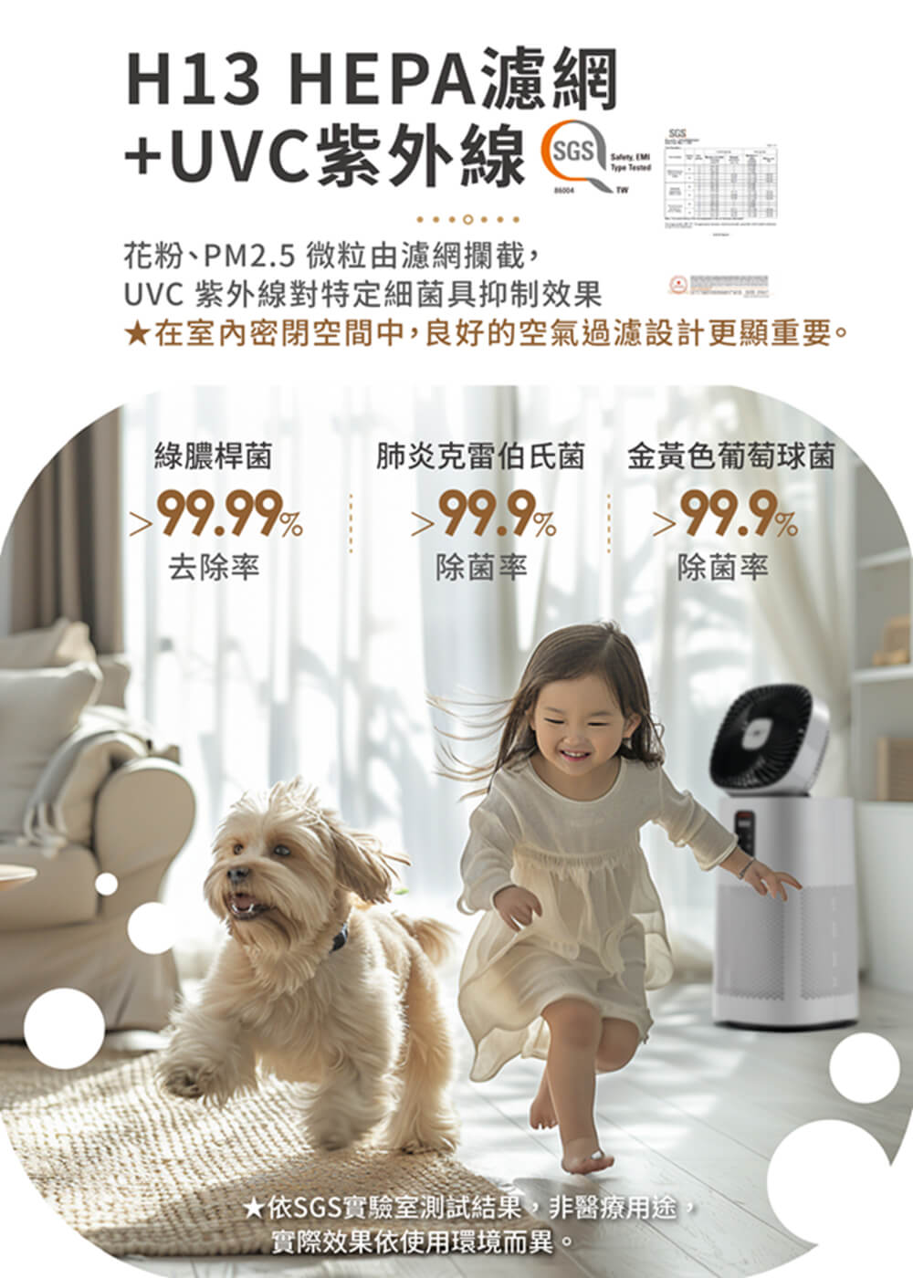 MOLIJIA 魔力家 M196 智動UV抑菌風扇循環空氣清淨機(BY010096)