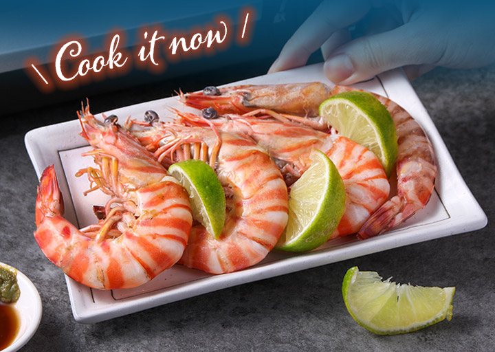 【愛上新鮮】阿基師美味推薦 澎湖活凍野生明蝦(一盒7隻)