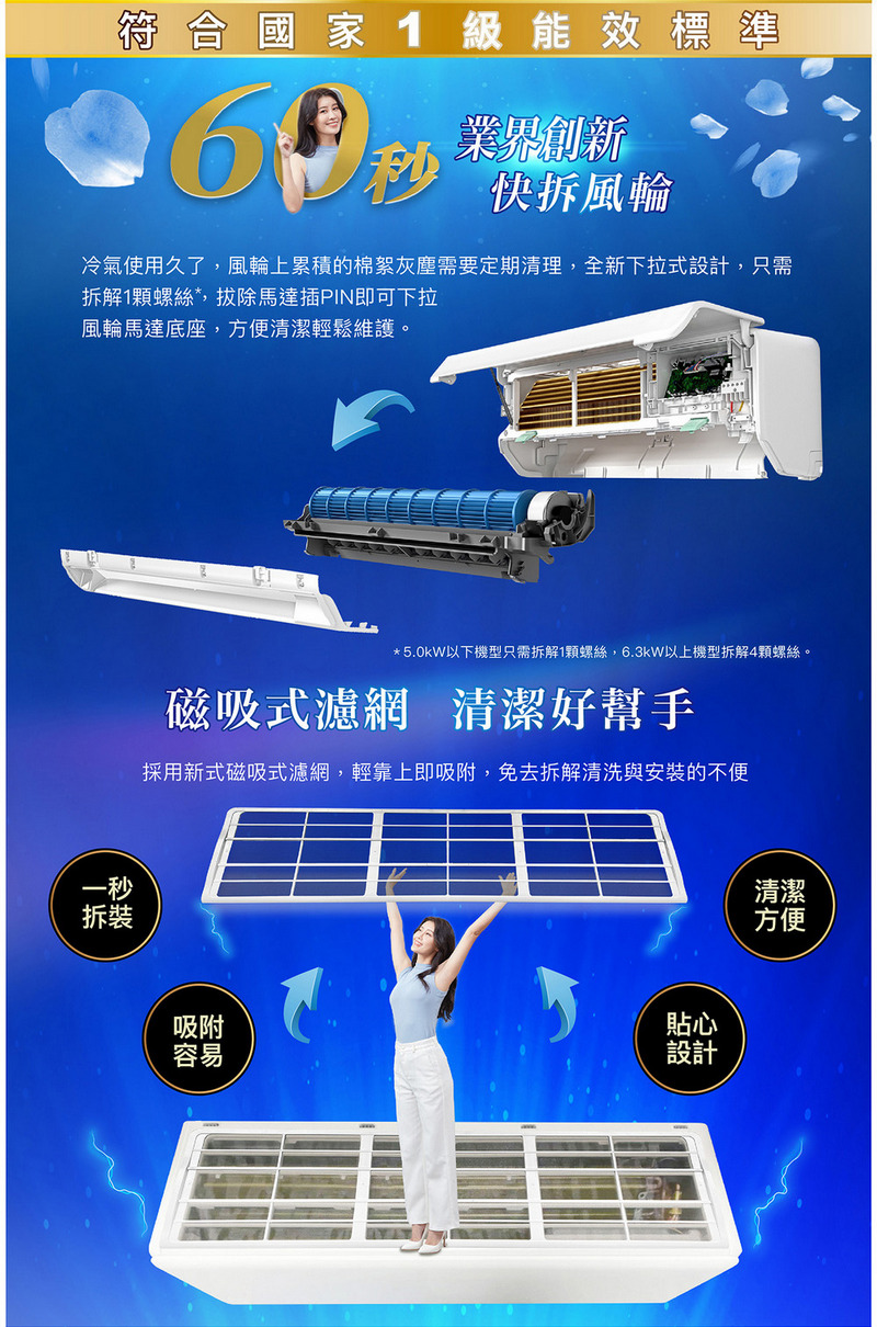 SANLUX台灣三洋4-6坪一級能效速捷淨變頻冷暖分離式冷氣 SAC-V36HJ3+SAE-V36HJ3~含基本安裝+舊機回收