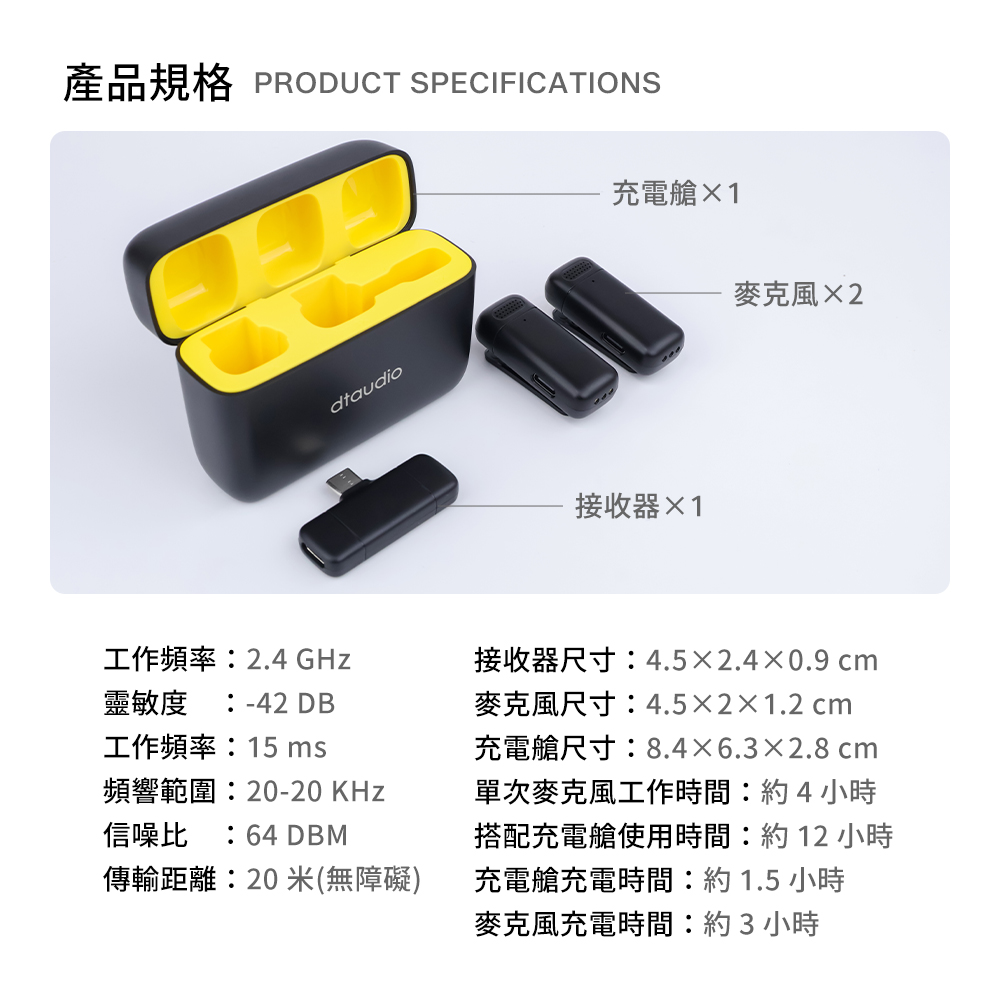 【DTAudio 聆翔】無線麥克風一拖二
