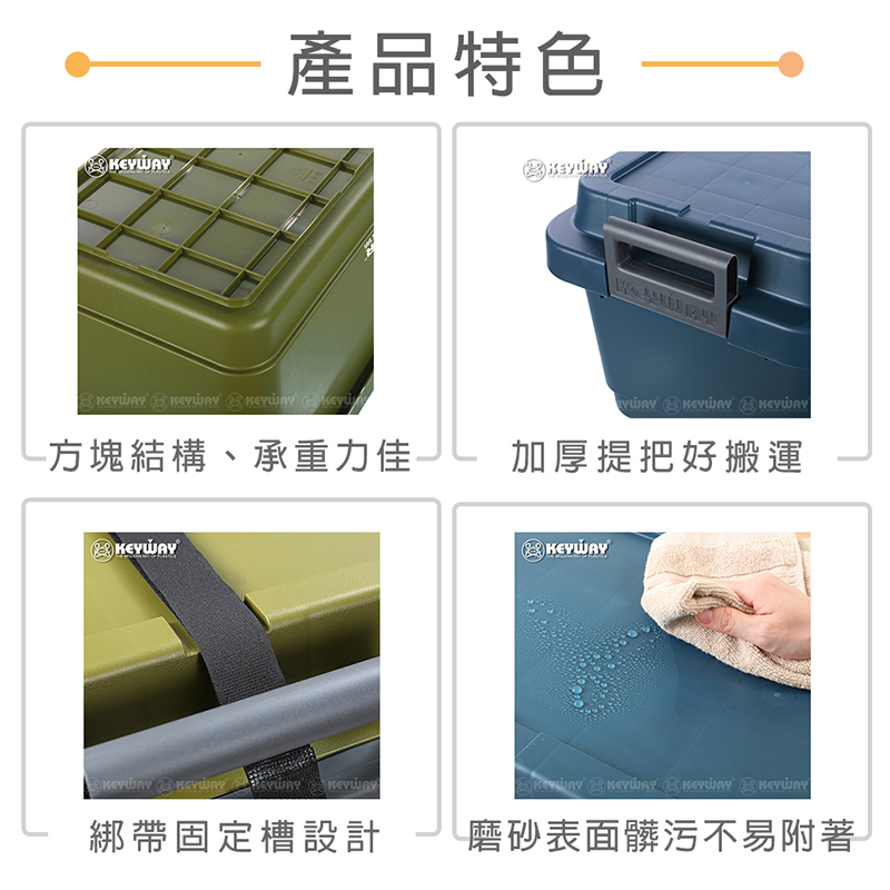 KEYWAY 鐵馬重型收納箱60L&85L