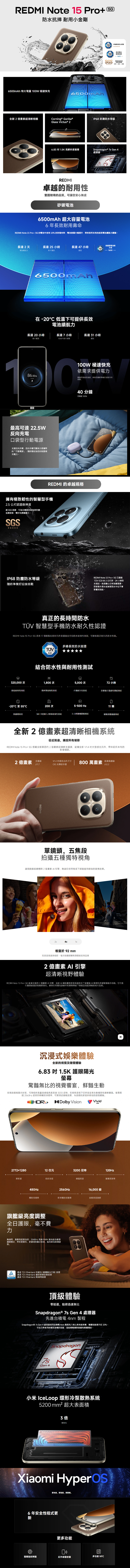 紅米 Redmi Note 15 Pro+ (12G/512G)