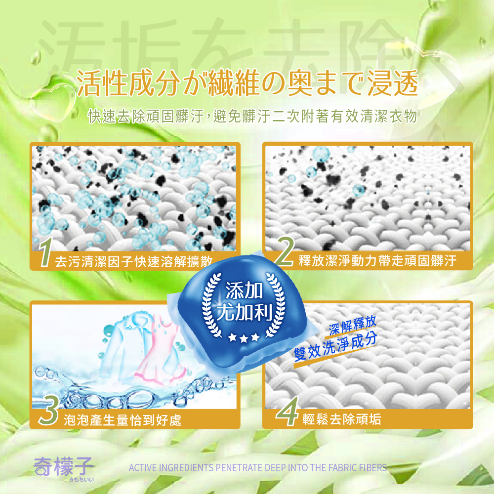奇檬子白金香氛濃縮洗衣球 洗衣膠囊 洗衣凝膠 洗衣膠球(15ml/顆)