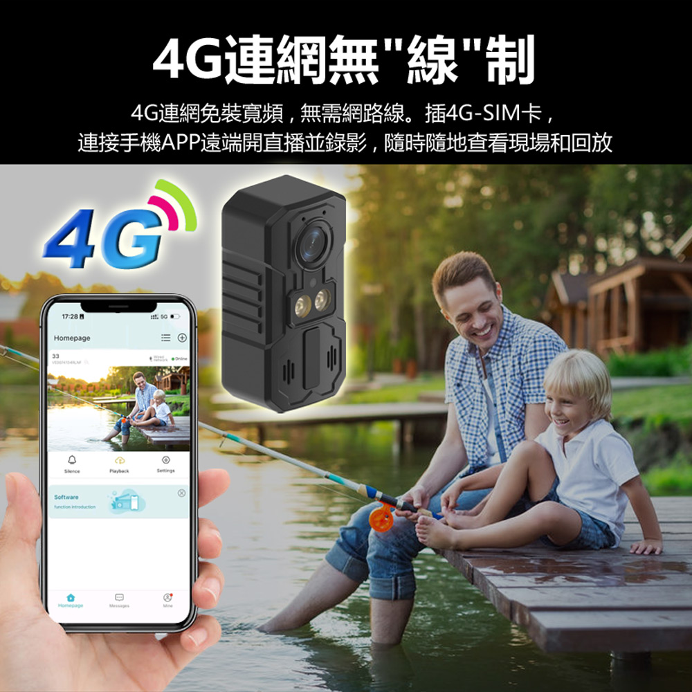 AG-15 4G SHOT 可插4G-SIM卡連網遠程監控 HD 1296P高畫質鏡頭 紅外線夜視 帶背夾 防水防塵防摔 戶外運動攝影機