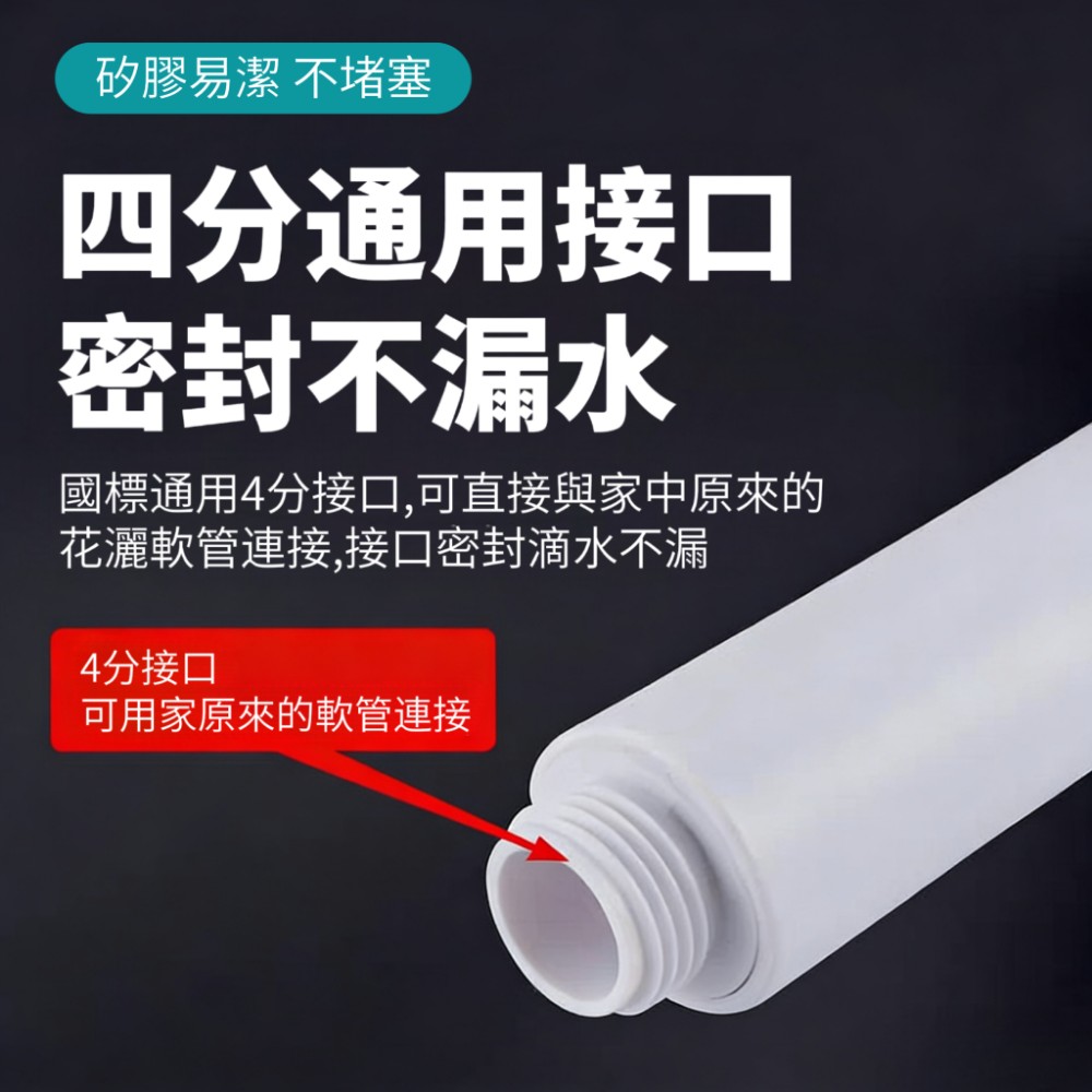 【Fluex】細緻出水可拆增壓蓮蓬頭 細孔密集出水 標準4分通用接口