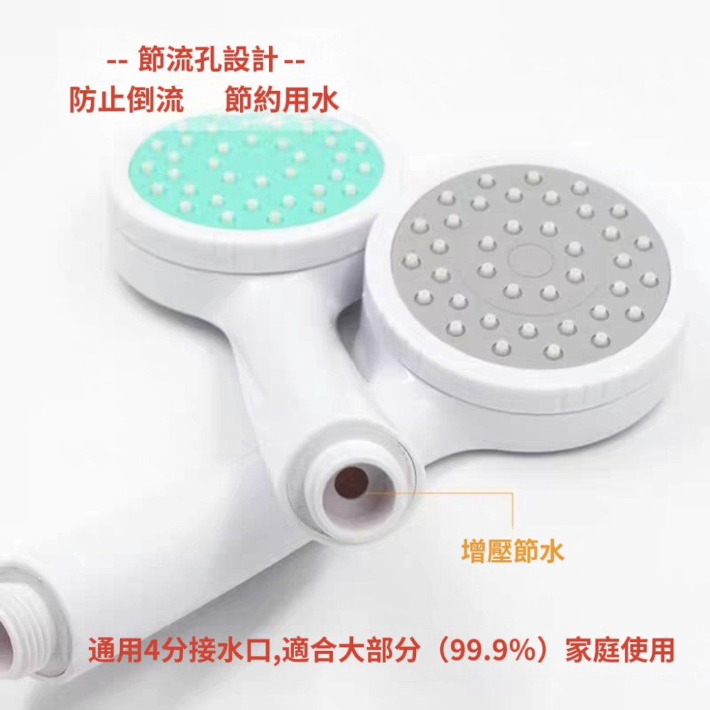 【Fluex】細緻出水可拆增壓蓮蓬頭 細孔密集出水 標準4分通用接口