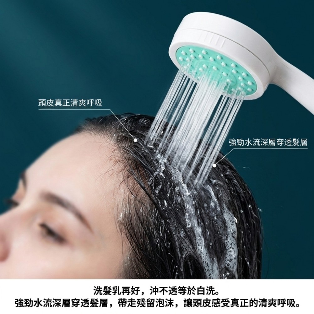 【Fluex】細緻出水可拆增壓蓮蓬頭 細孔密集出水 標準4分通用接口