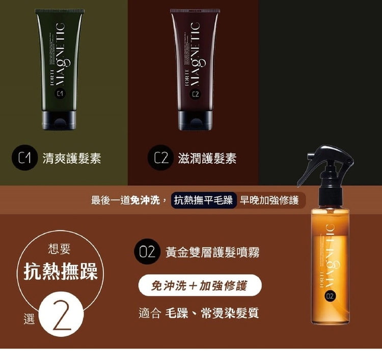 FORTE Magnetic O2黃金雙層護髮噴霧140g
