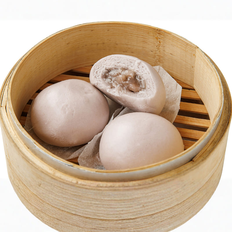 【彭園】甜鹹雙饗包6包(芋泥流沙包*3+叉燒包*3)