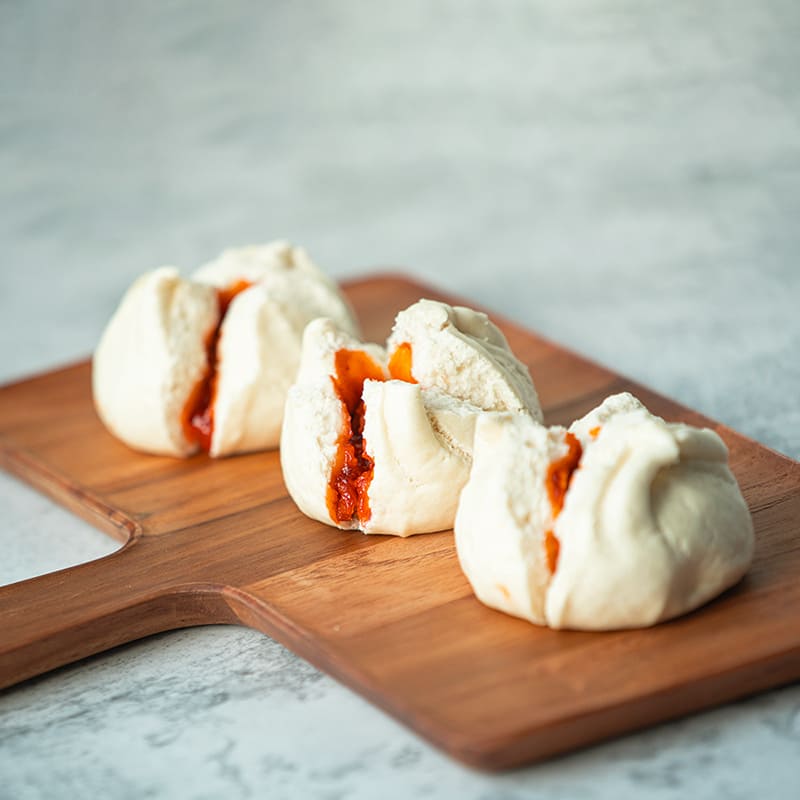 【彭園】甜鹹雙饗包6包(芋泥流沙包*3+叉燒包*3)