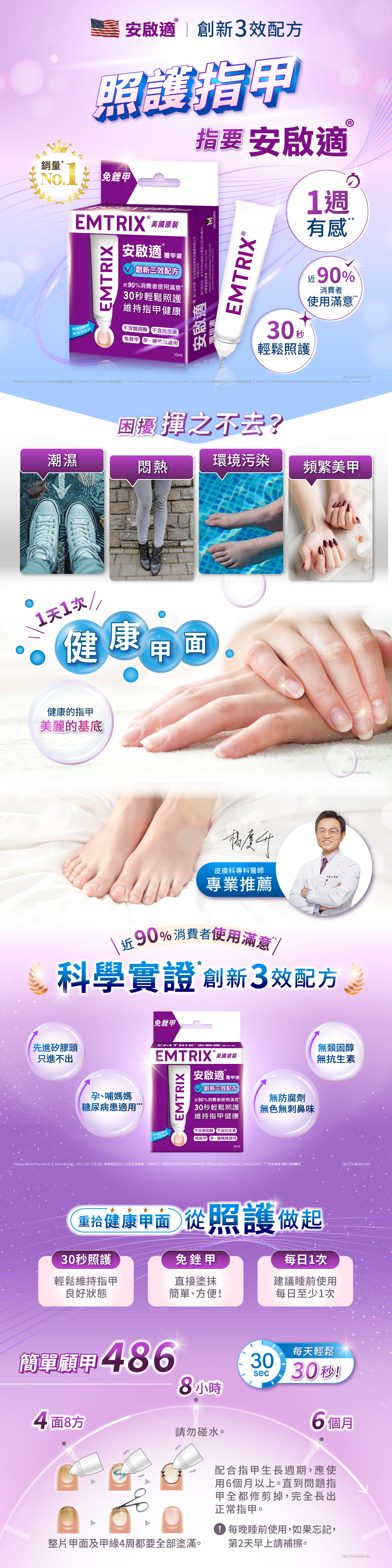 【Emtrix 安啟適】覆甲液10ml 送護手霜