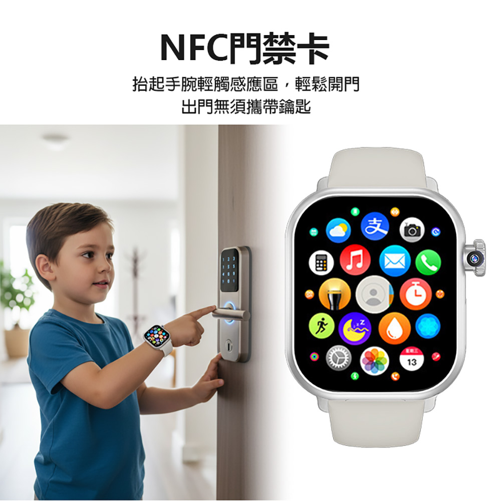 CW-48 Plus 老人成人兒童AI智能電話手錶 震動版 4G+64G(Volte新語音/2吋螢幕/PLAY商店)