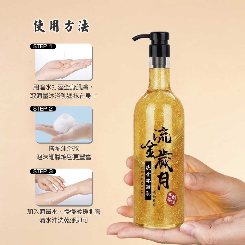 【HAPPY HOUSE快樂屋】流金沐浴乳 750ML