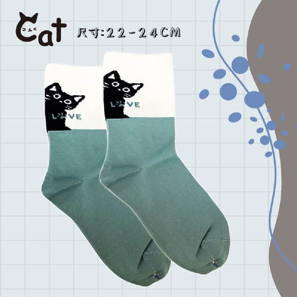 【YABY芽比】MIT簡約百搭涼感3/4襪