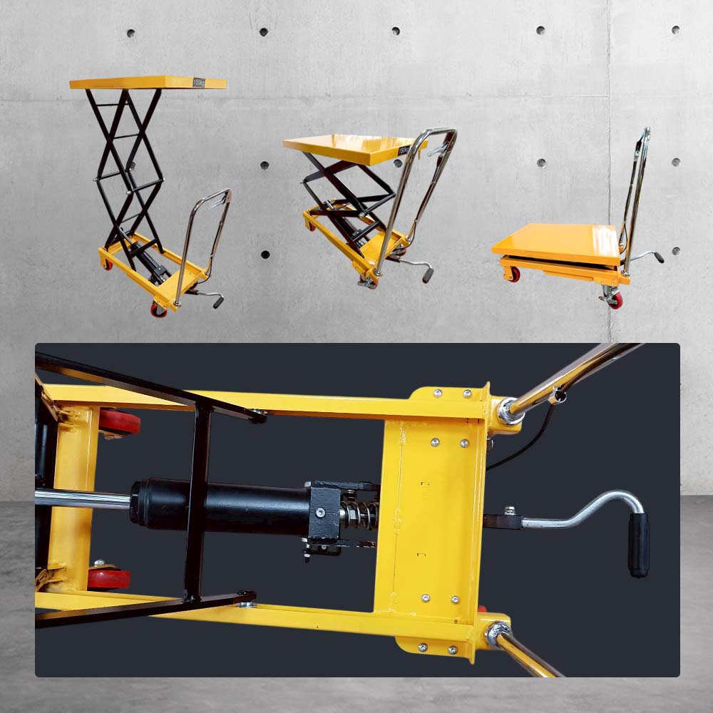 HANLIN-UPC150 手動液壓升降平台推車 抗壓150kg