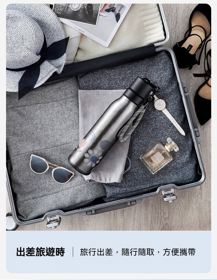 直飲內外純鈦保溫杯500ml 保溫 保冷 鈦金屬 運動 健行