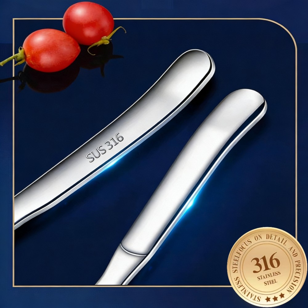 【創經典】316不鏽鋼實心典雅圓勺/湯匙 無金屬味 圓滑不刮嘴